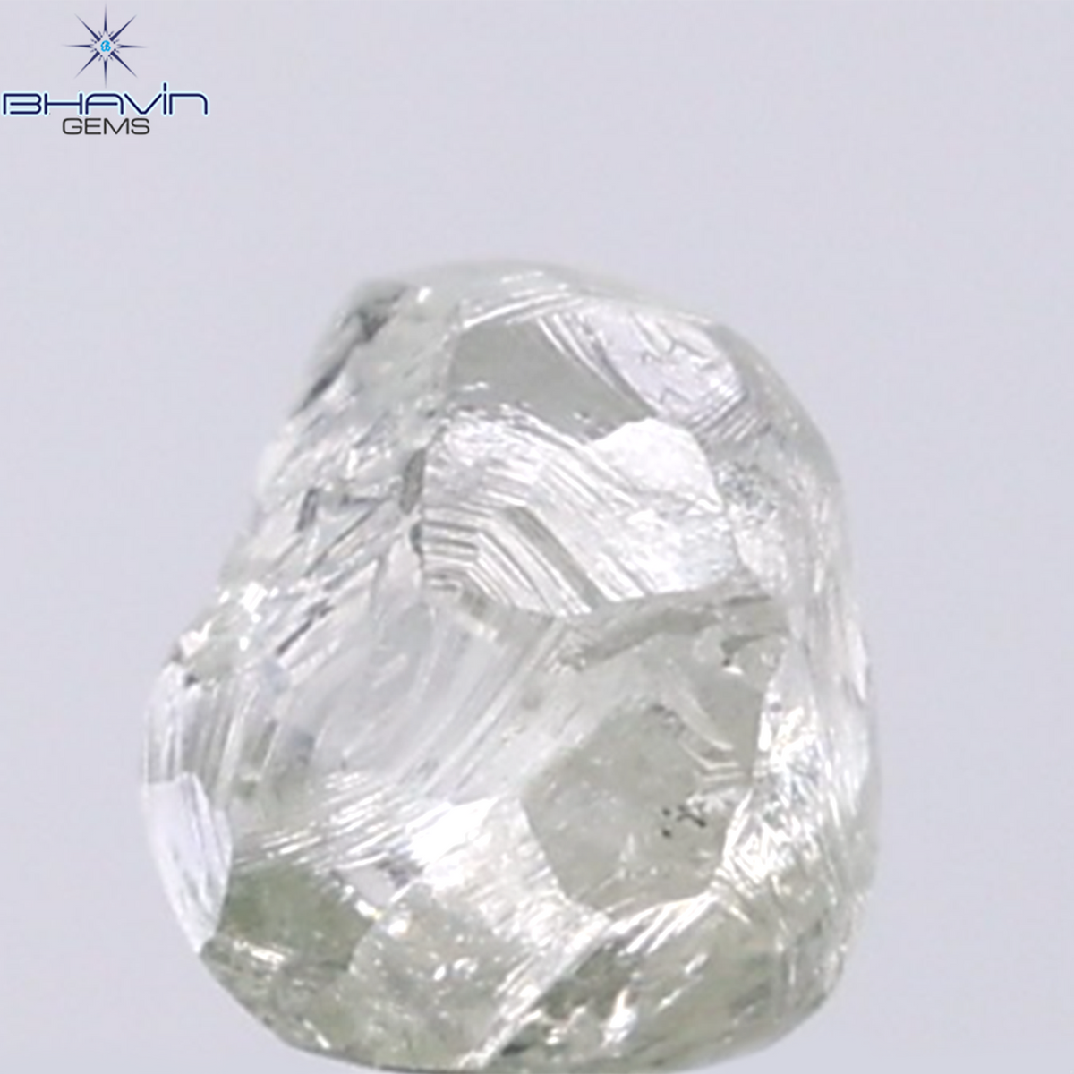 1.13 CT Natural Rough Diamond Green Color Clarity VS (5.60 MM)