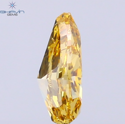 0.30 CT Natural Pear Diamond Orange Color Clarity VS2 (5.38 MM)