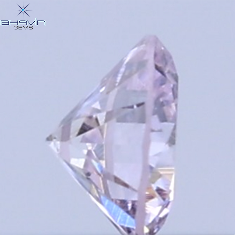 0.03 CT Natural Round Diamond Pink Color Clarity SI (1.90 MM)