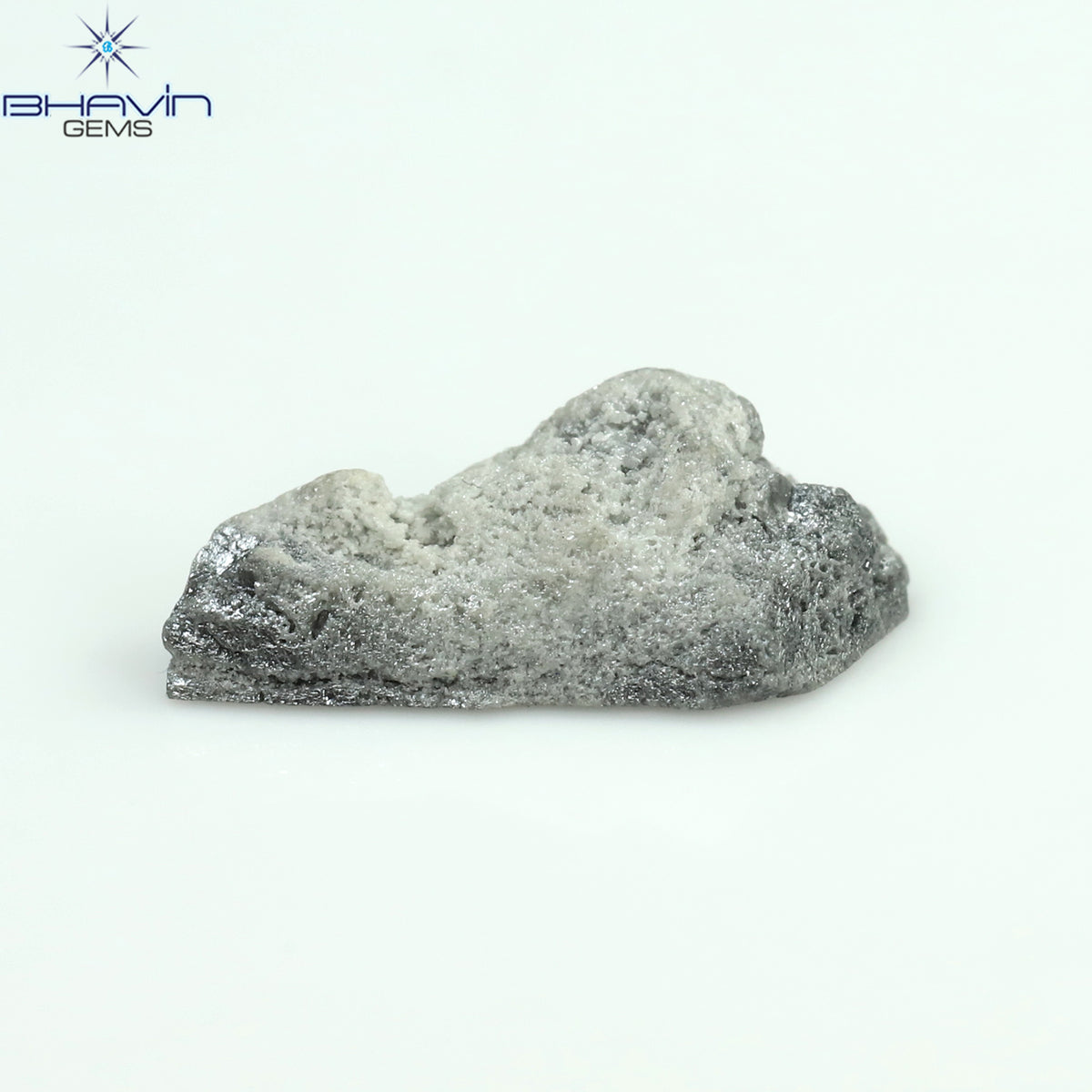 0.79 CT ラフシェイプ ナチュラル ダイヤモンド グレー カラー I3 クラリティ (6.28 MM)
