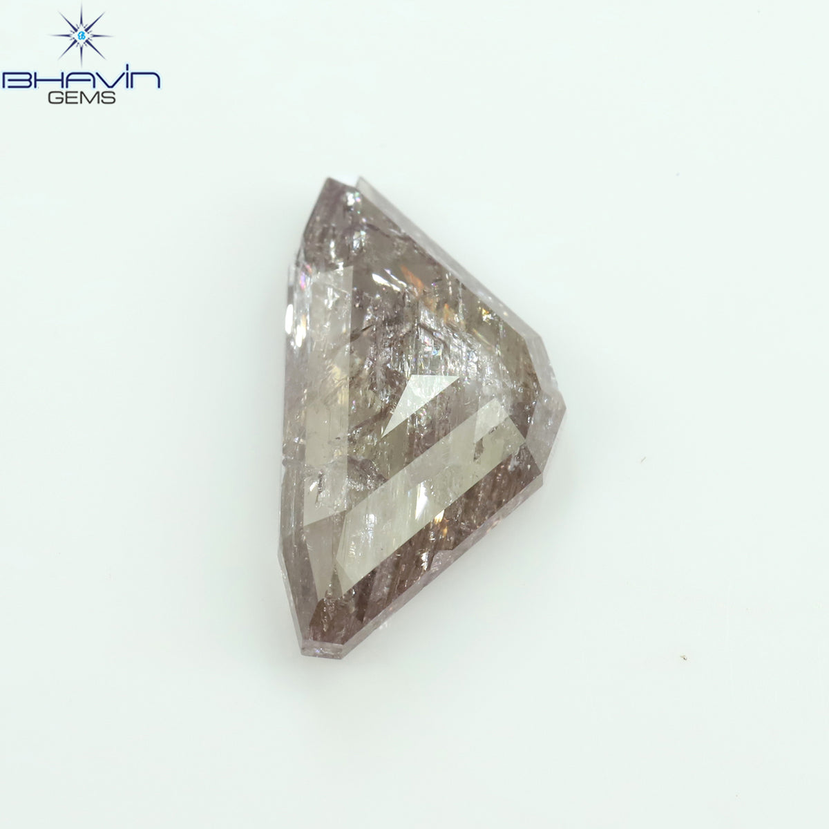 1.01 CT オーバルシェイプ ナチュラル ダイヤモンド レッド ブラウン カラー I2 クラリティ (7.18 MM)