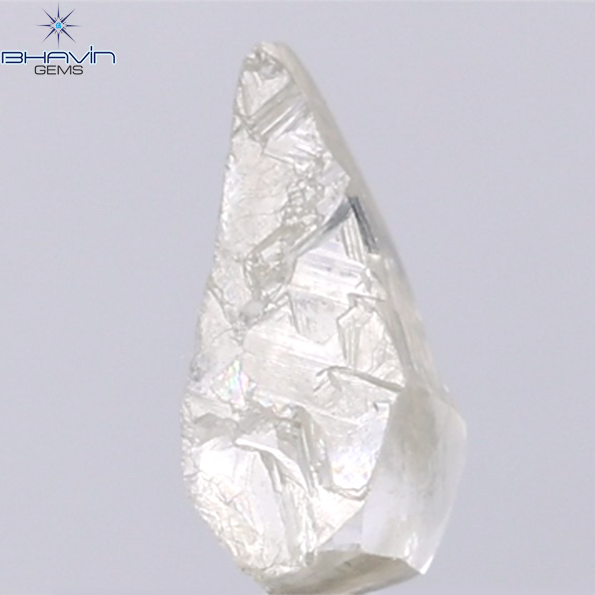 1.36 CT Natural Rough Diamond White Color Clarity VS (9.07 MM)