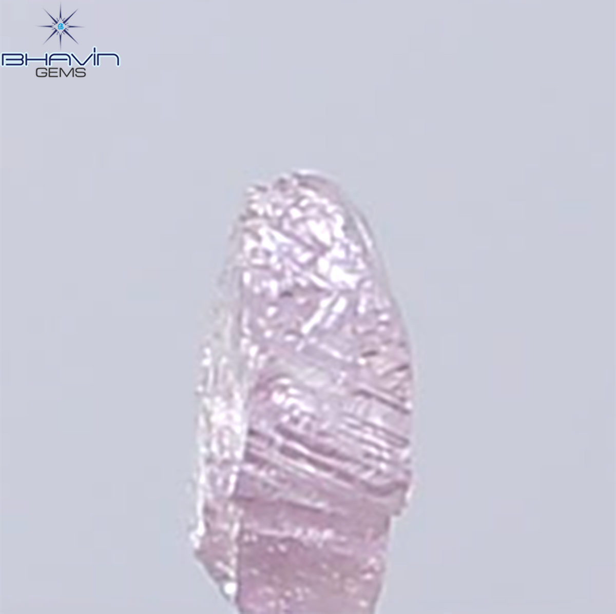 0.19 CT Natural Rough Diamond Pink Color Clarity VS (4.06 MM)