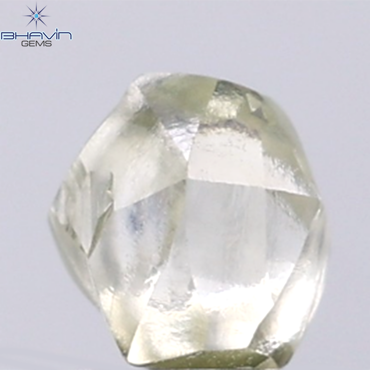 1.17 CT Natural Rough Diamond Green Color Clarity VS (6.24 MM)
