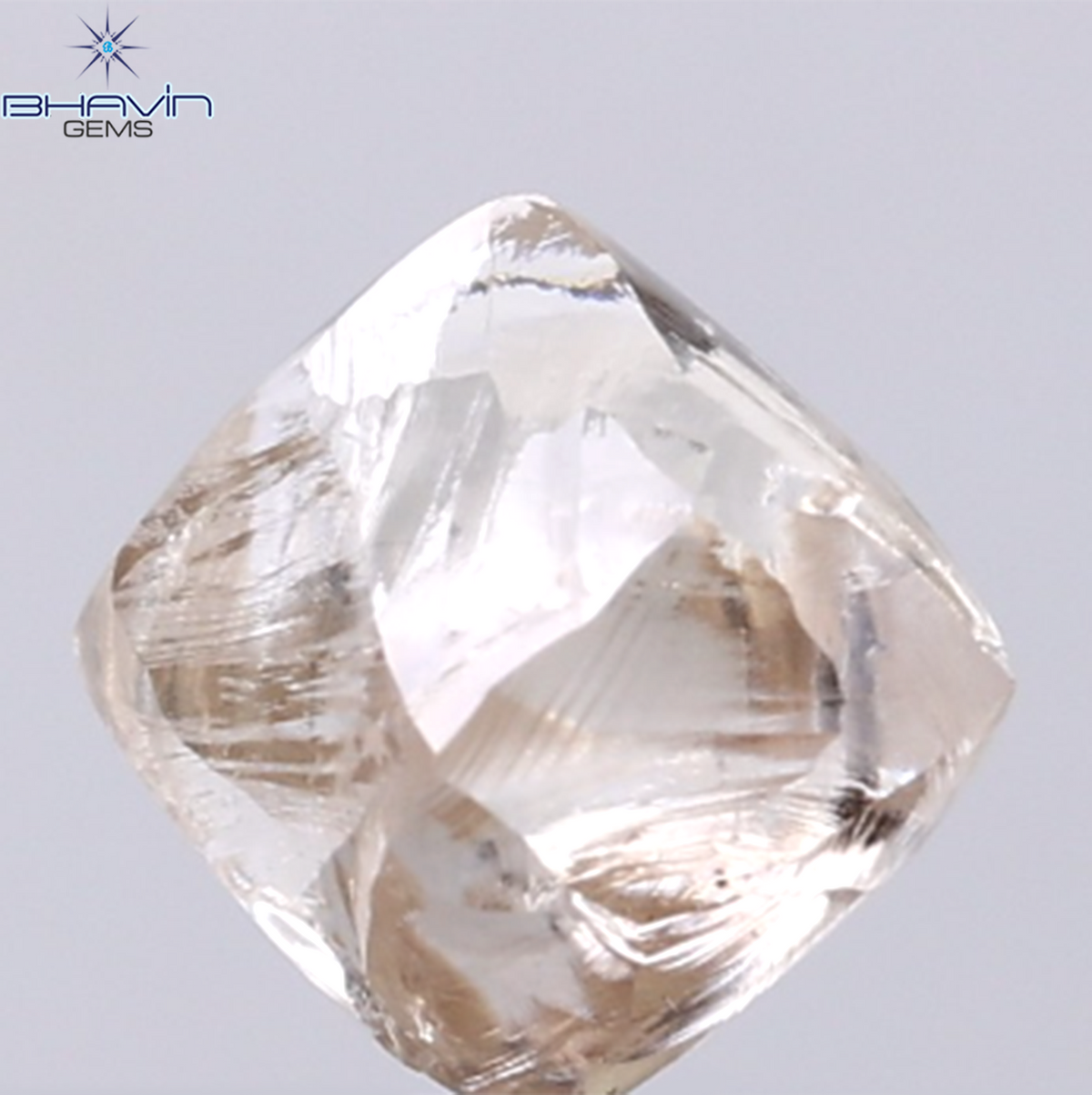 0.34 CT ハートシェイプ ナチュラル ダイヤモンド オレンジ色 VS1 クラリティ (4.59 MM)