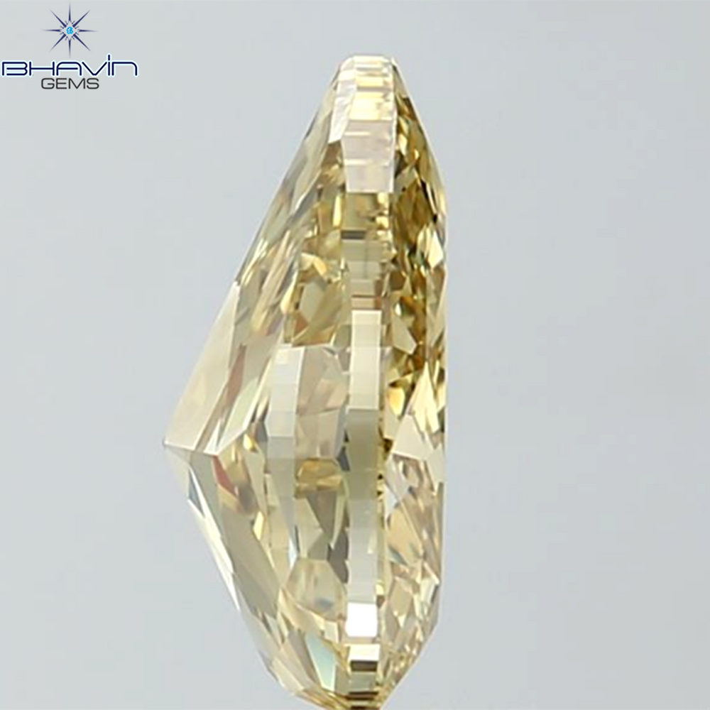 GIA認定 1.27 CT クッションダイヤモンド イエローカラー 天然ダイヤモンド VS1 クラリティ (5.97 MM)
