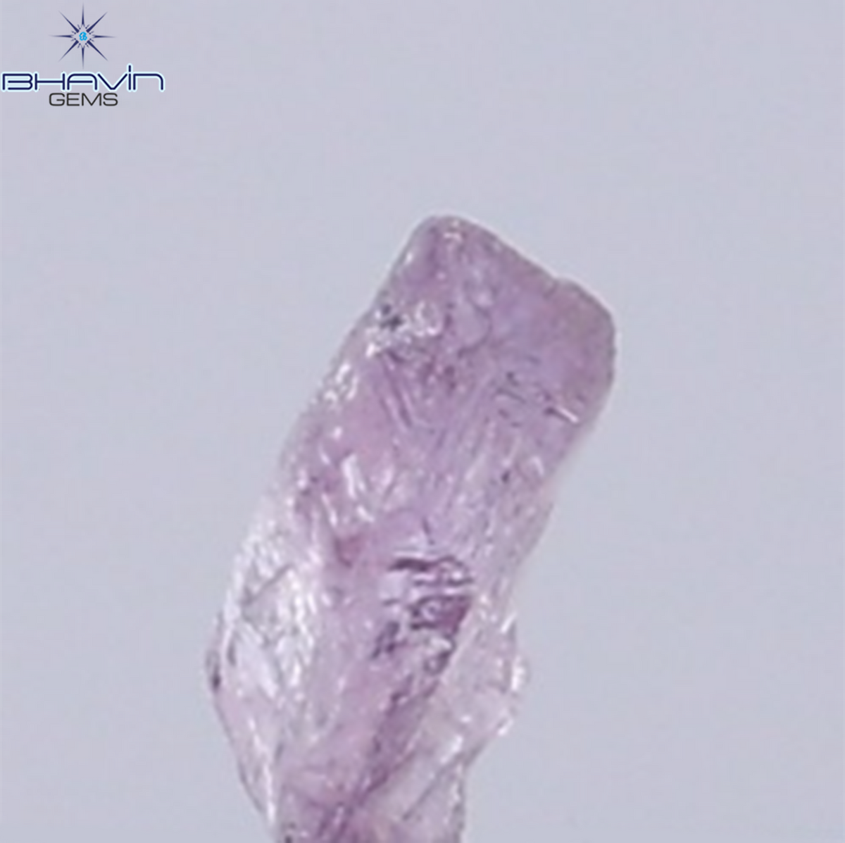 0.08 CT Natural Rough Diamond Pink Color Clarity VS (3.38 MM)