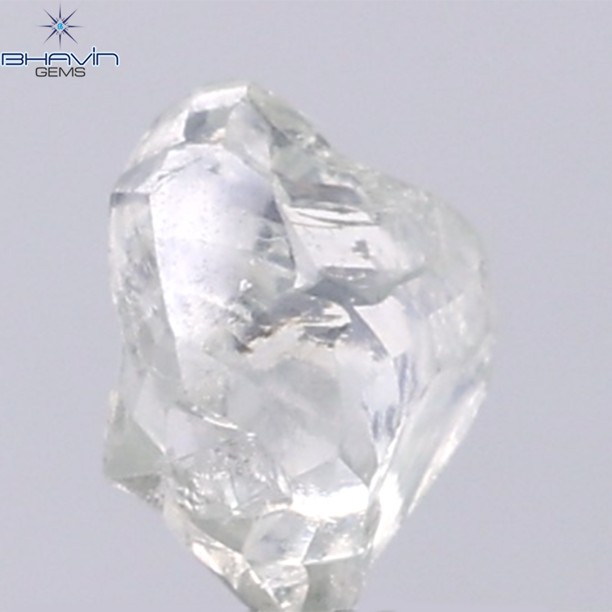 0.93 CT Natural Rough Diamond Green Color Clarity VS (6.74 MM)