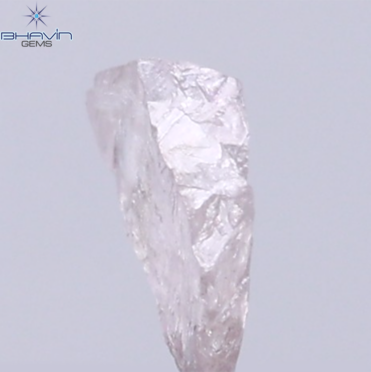 0.26 CT Natural Rough Diamond Pink Color Clarity SI (5.76 MM)