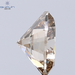 0.41 CT Natural Round Diamond Brown Color Clarity SI1 (4.81 MM)