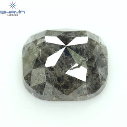 1.02 CT Cushion Shape Natural Diamond Salt And Papper Color I3 Clarity (6.29 MM)