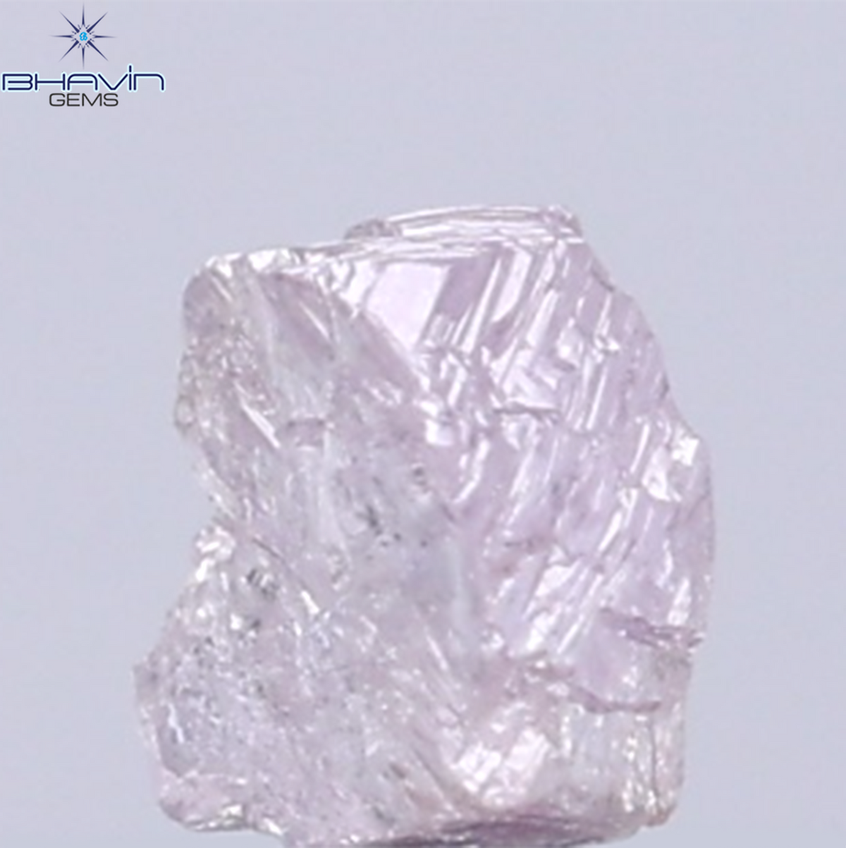 0.31 CT Natural Rough Diamond Pink Color Clarity SI (3.95 MM)
