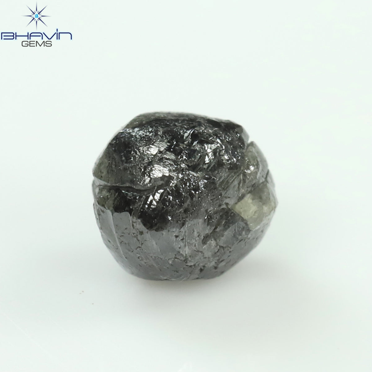 0.79 CT ラフシェイプ ナチュラル ダイヤモンド グレー カラー I3 クラリティ (6.28 MM)