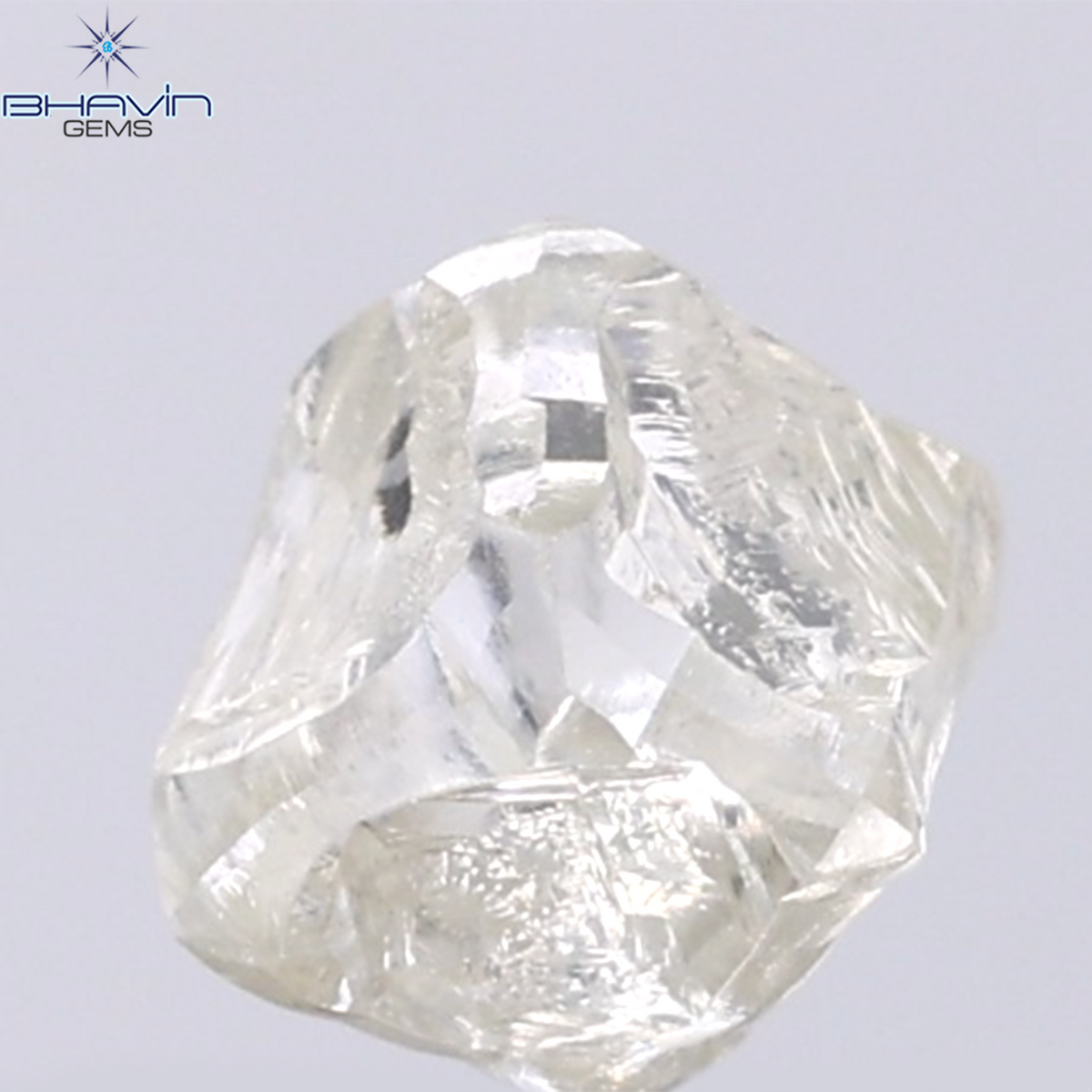 1.55 CT Natural Rough Diamond White Color Clarity VS (7.41 MM)