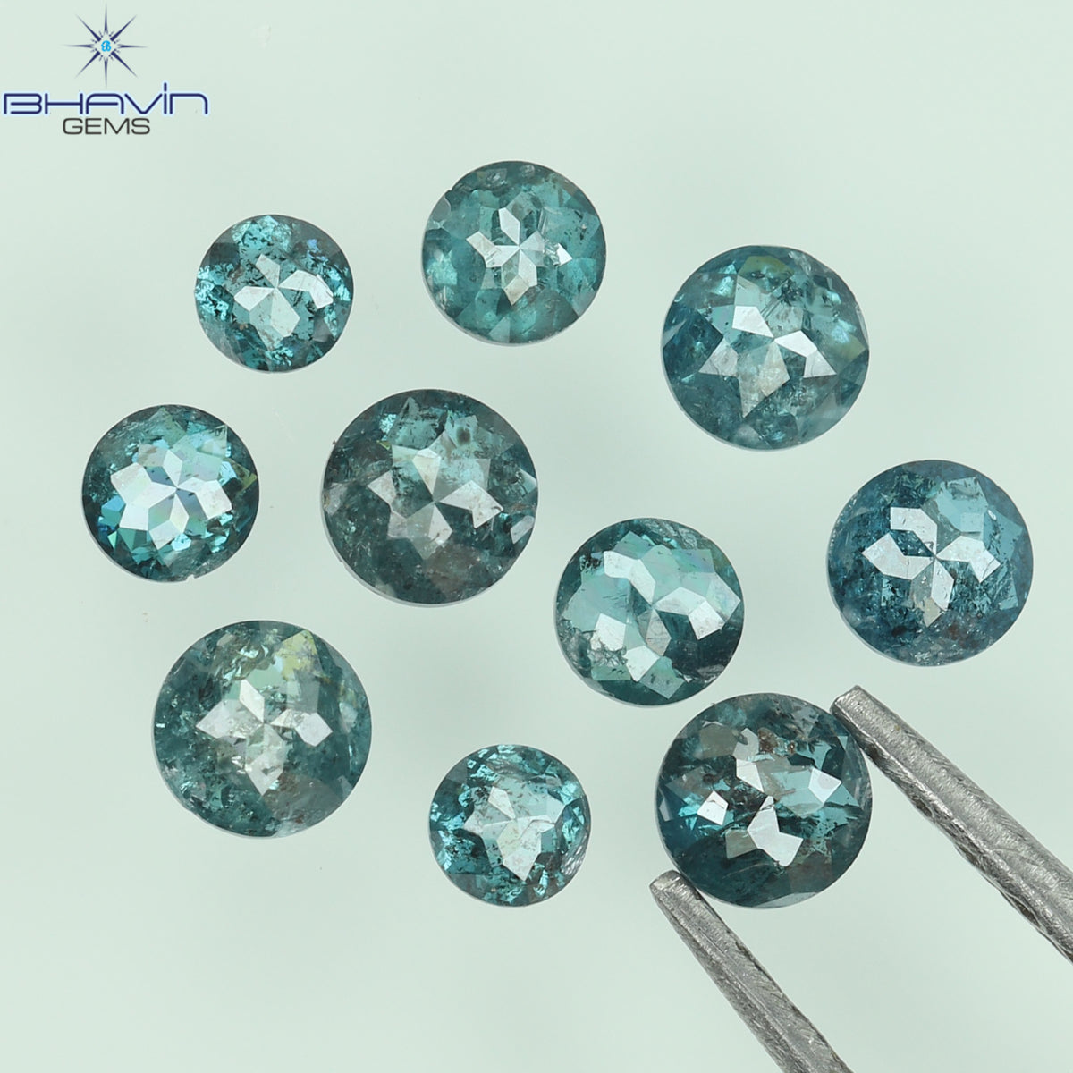 0.16 CT/3 ピース ミックス ローズ カット シェイプ ピンク色 ナチュラル ルース ダイヤモンド SI クラリティ (3.06 MM)