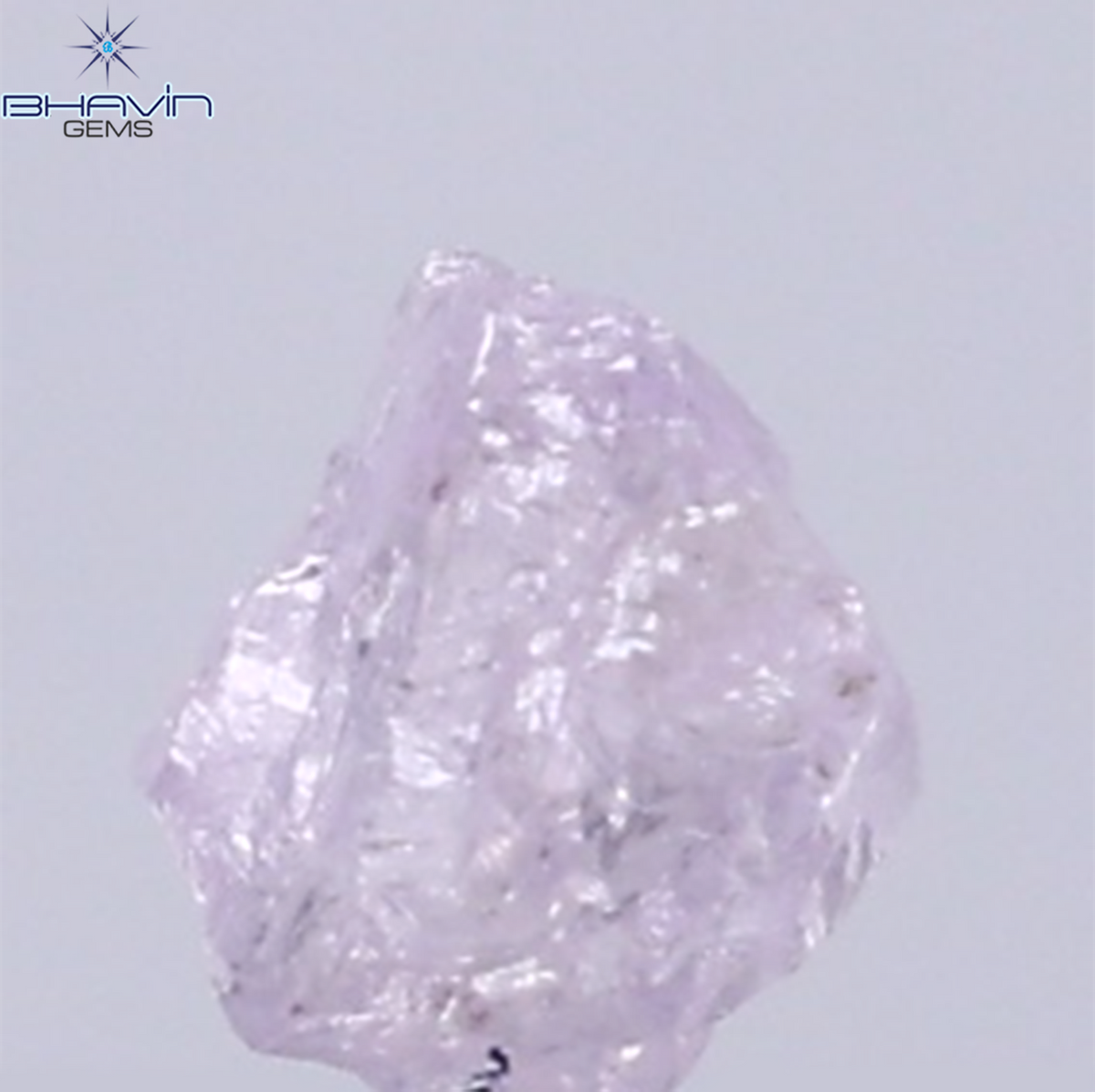 0.25 CT Natural Rough Diamond Pink Color Clarity SI (3.70 MM)