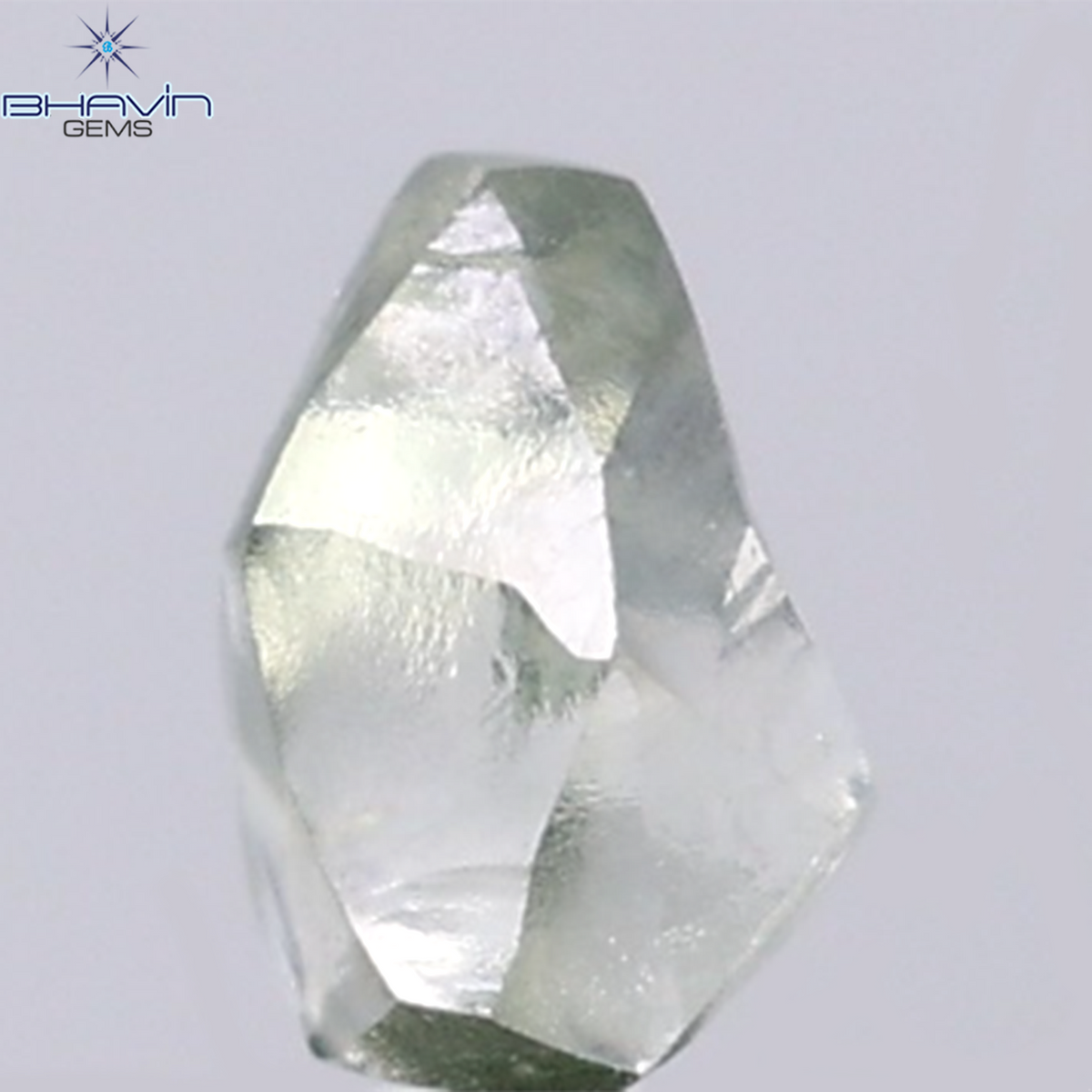 1.19 CT Natural Rough Diamond Green Color Clarity VS (6.42 MM)