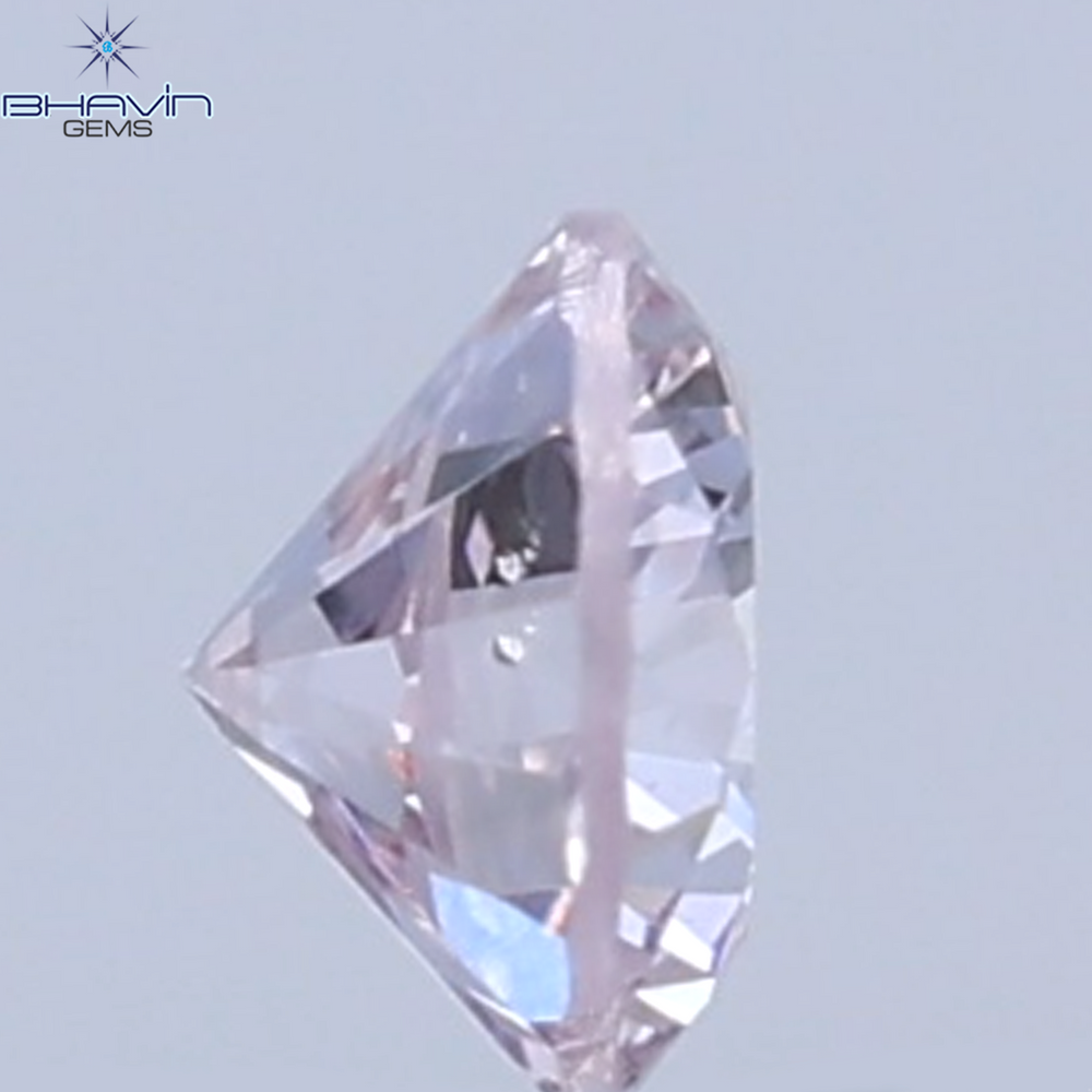 0.04 CT Natural Round Diamond Pink Color Clarity SI (2.00 MM)