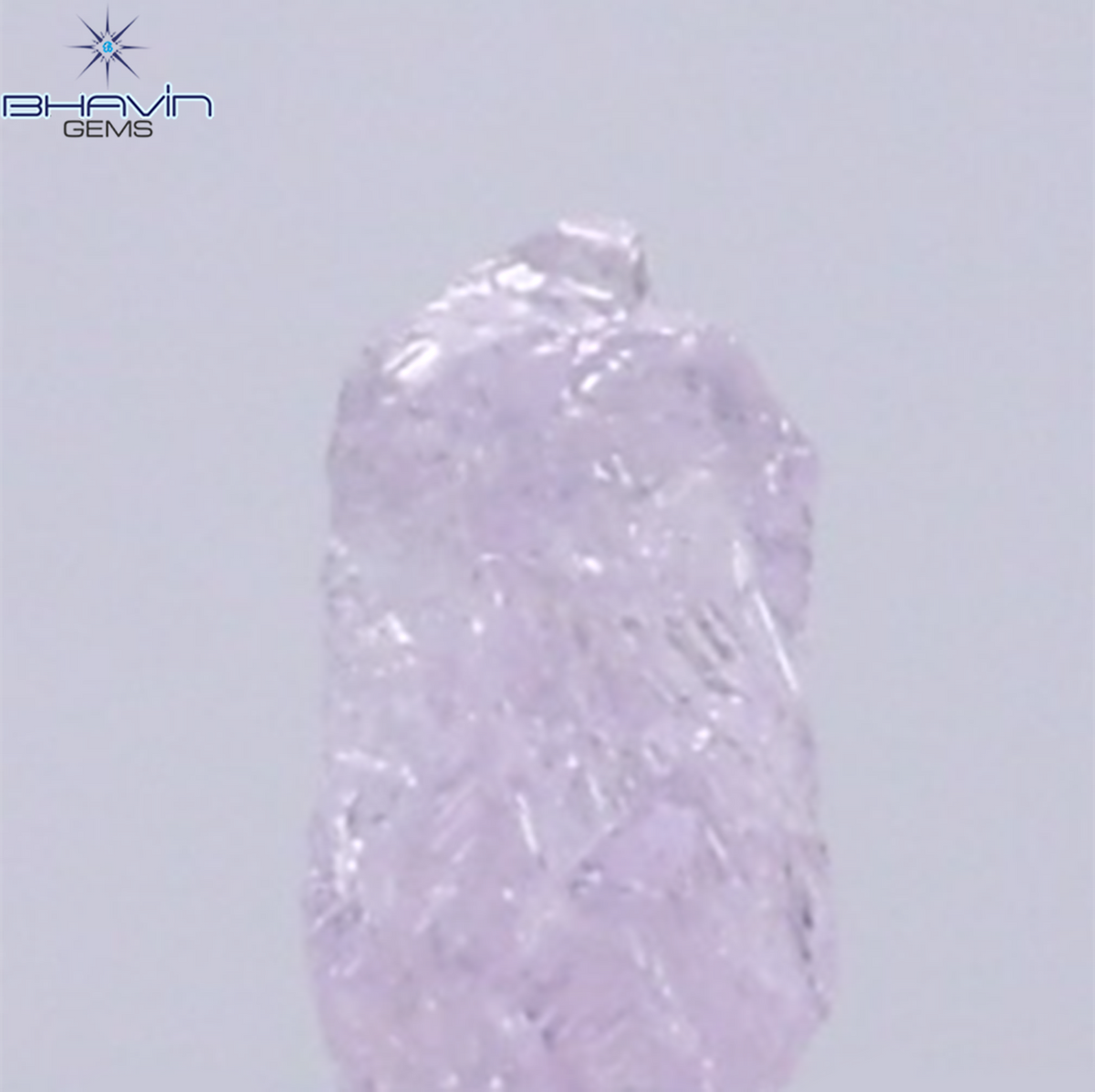 0.11 CT Natural Rough Diamond Pink Color Clarity VS (3.41 MM)