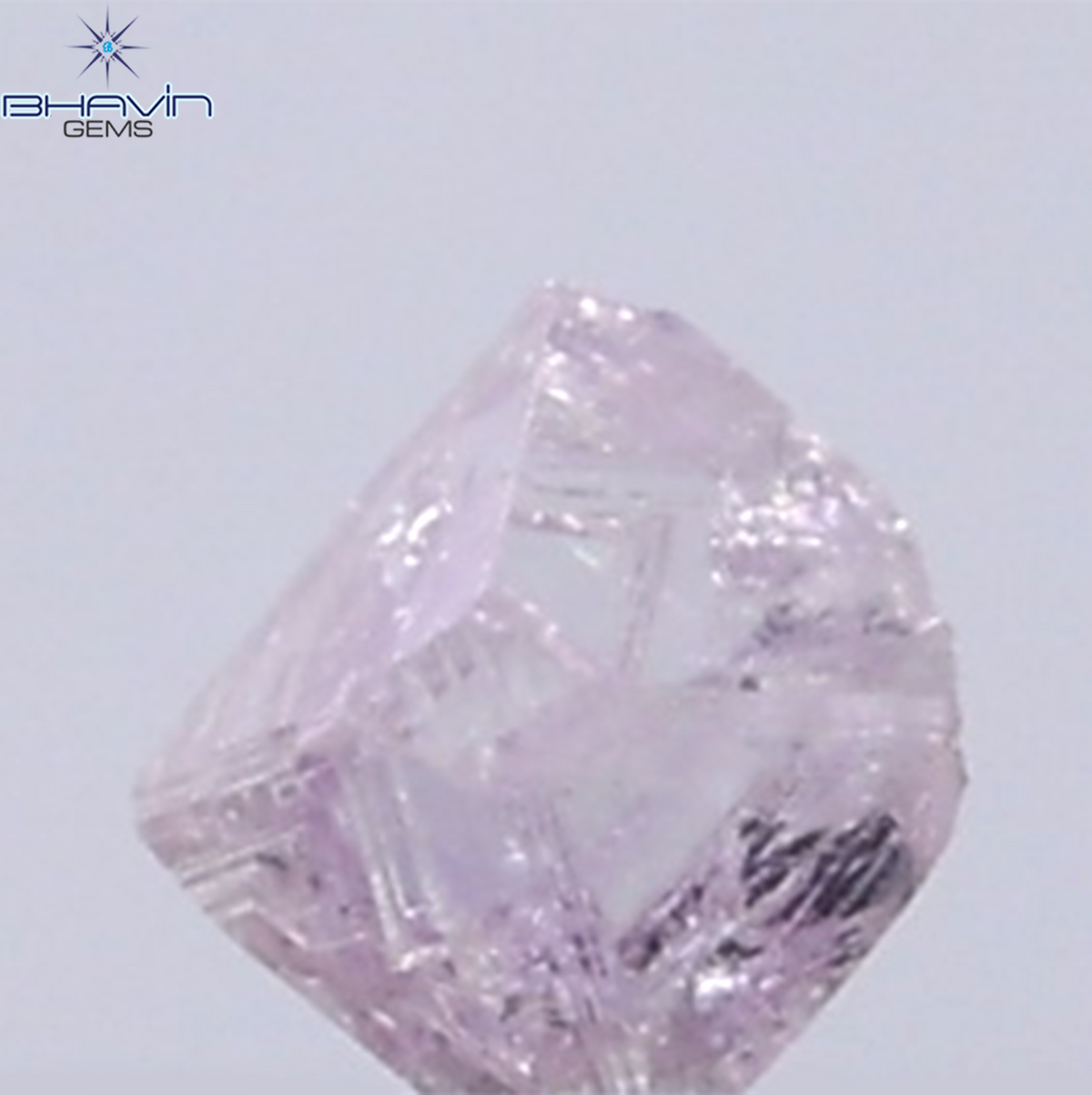 0.18 CT Natural Rough Diamond Pink Color Clarity I1 (3.08 MM)