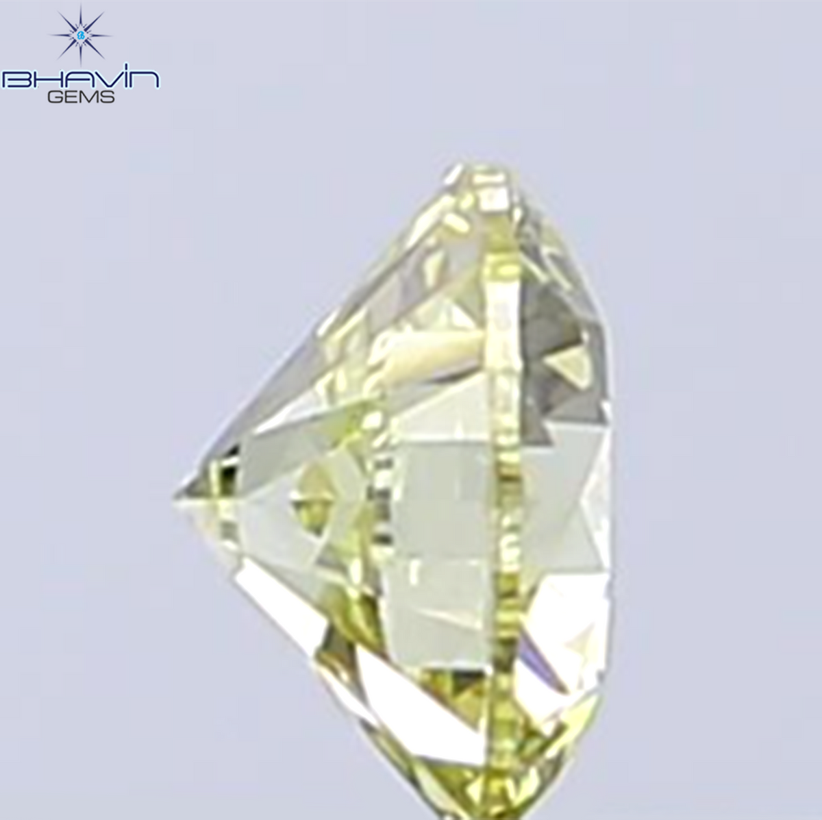 0.32 CT Natural Round Diamond Intense Yellow Color Clarity VSI (4.29 MM)
