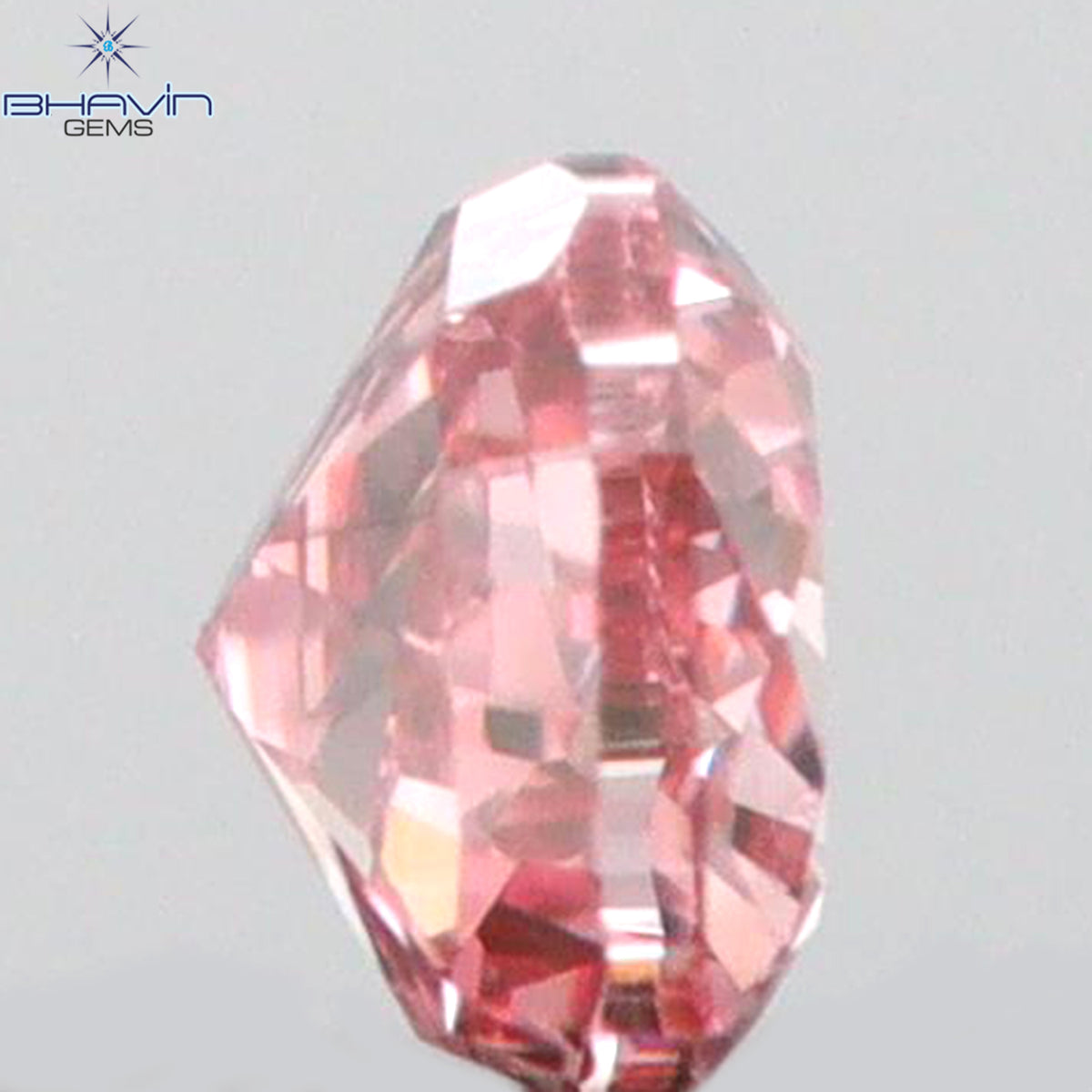 0.04 CT ハートシェイプ 天然ダイヤモンド ピンクカラー VS1 クラリティ (2.15 MM)