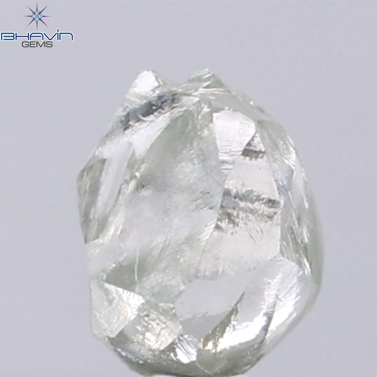 1.60 CT Natural Rough Diamond Green Color Clarity VS (6.45 MM)
