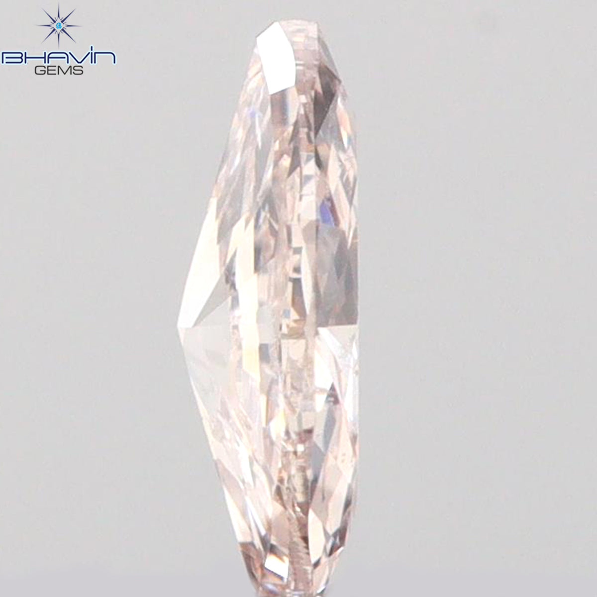 0.14 CT Natural Marquise Diamond Pink Color Clarity SI1 (5.03 MM)