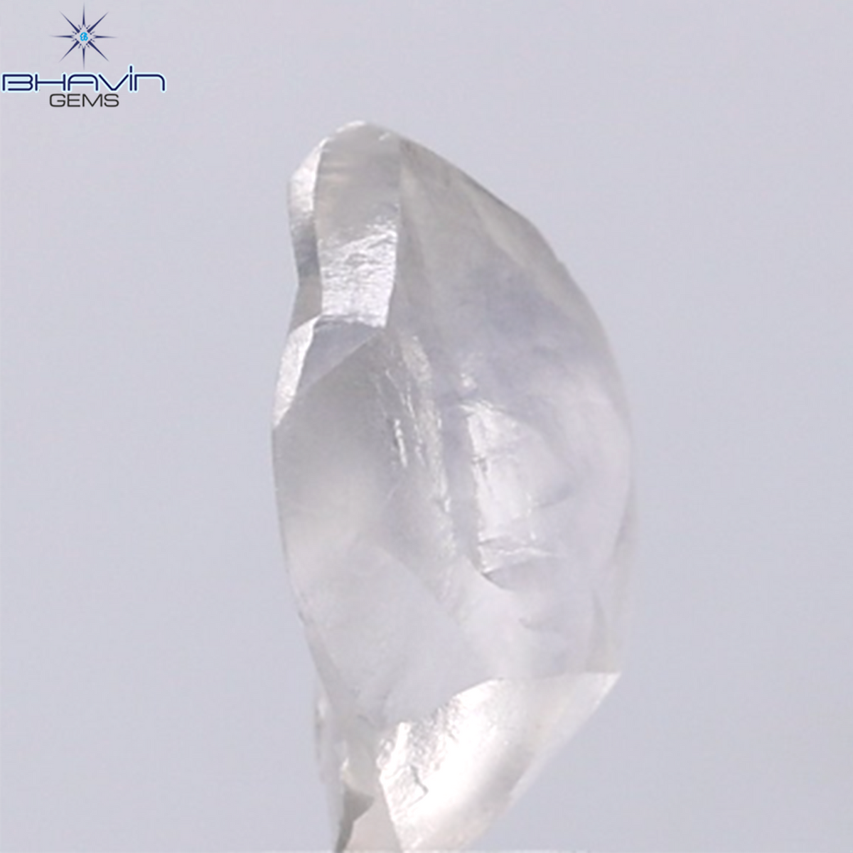 1.47 CT Natural Rough Diamond Grey Color Clarity VS (9.60 MM)