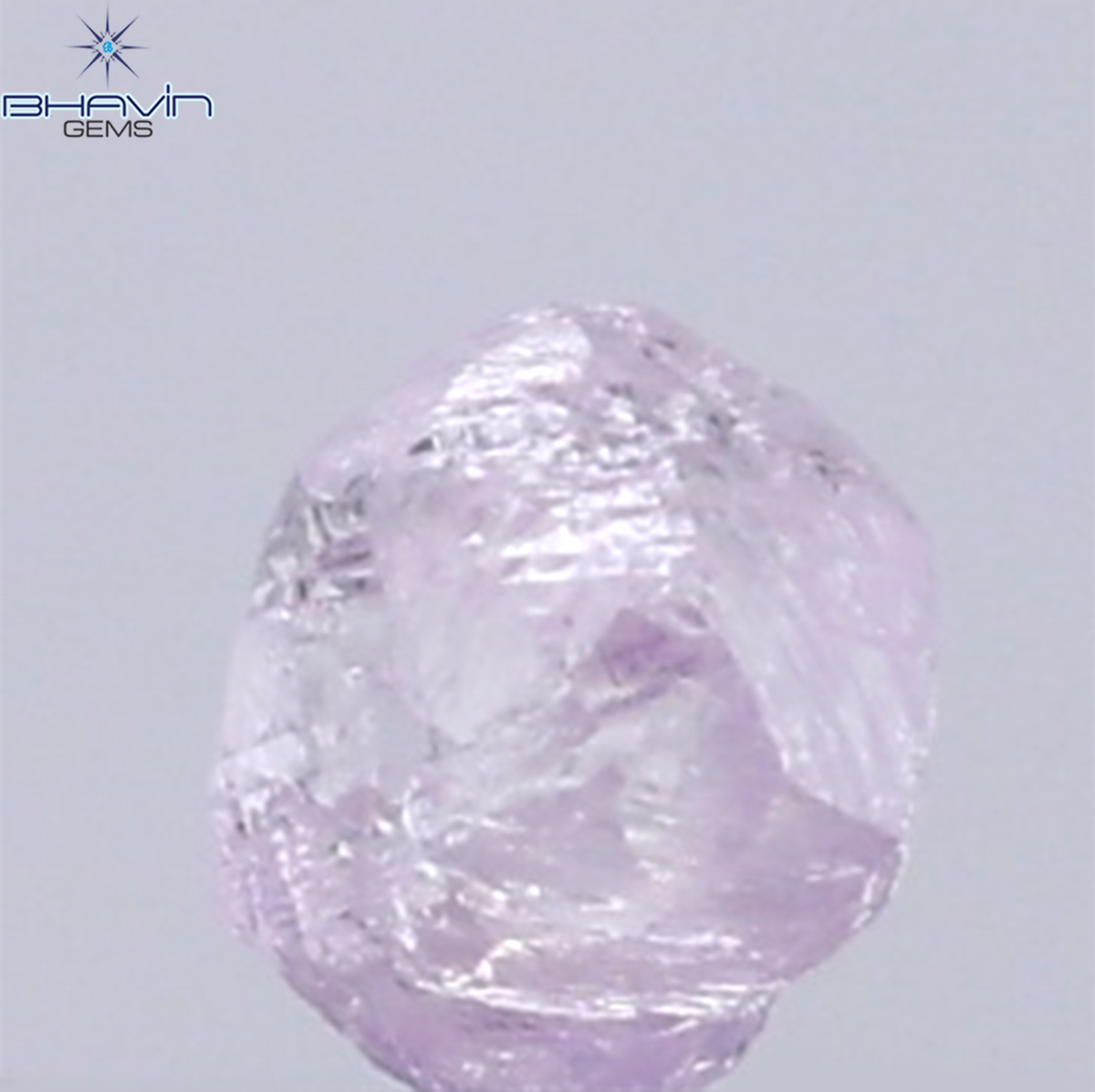 0.30 CT Natural Rough Diamond Pink Color Clarity VS (3.62 MM)