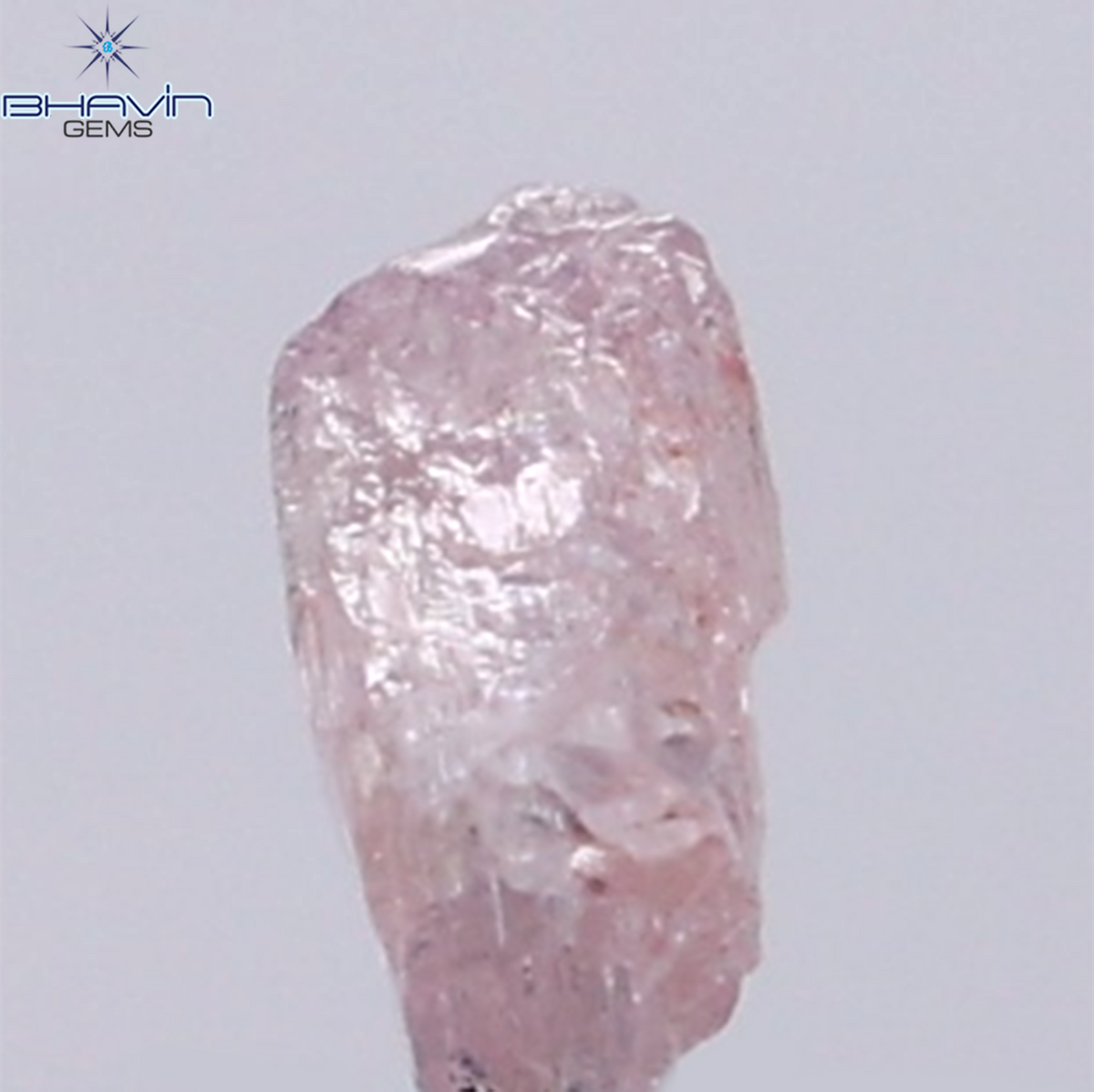 0.31 CT Natural Rough Diamond Pink Color Clarity SI (4.84 MM)
