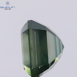 1.00 CT Natural Emerald Diamond Enhanced Bluish Green Color Clarity SI (5.34 MM)