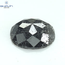 0.70 CT Oval Shape Natural Diamond Salt And Papper Color I3 Clarity (6.34 MM)