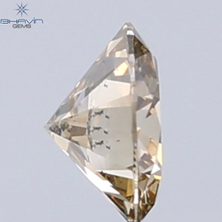 0.18 CT ラウンド ローズ カット シェイプ 天然ダイヤモンド ピンク色 I2 クラリティ (3.86 MM)