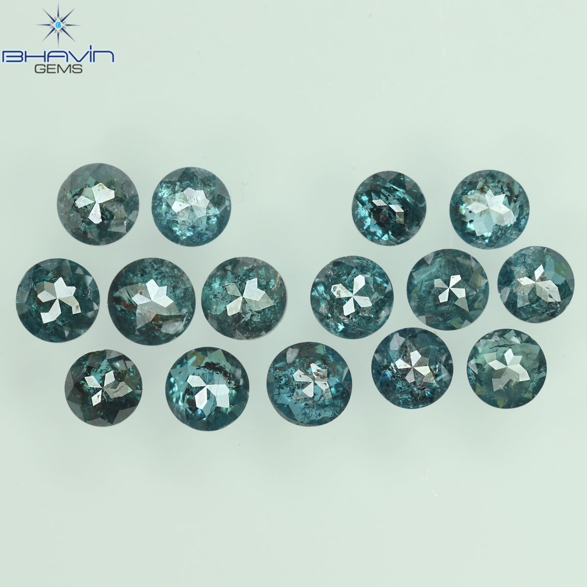 0.16 CT/3 ピース ミックス ローズ カット シェイプ ピンク色 ナチュラル ルース ダイヤモンド SI クラリティ (3.06 MM)