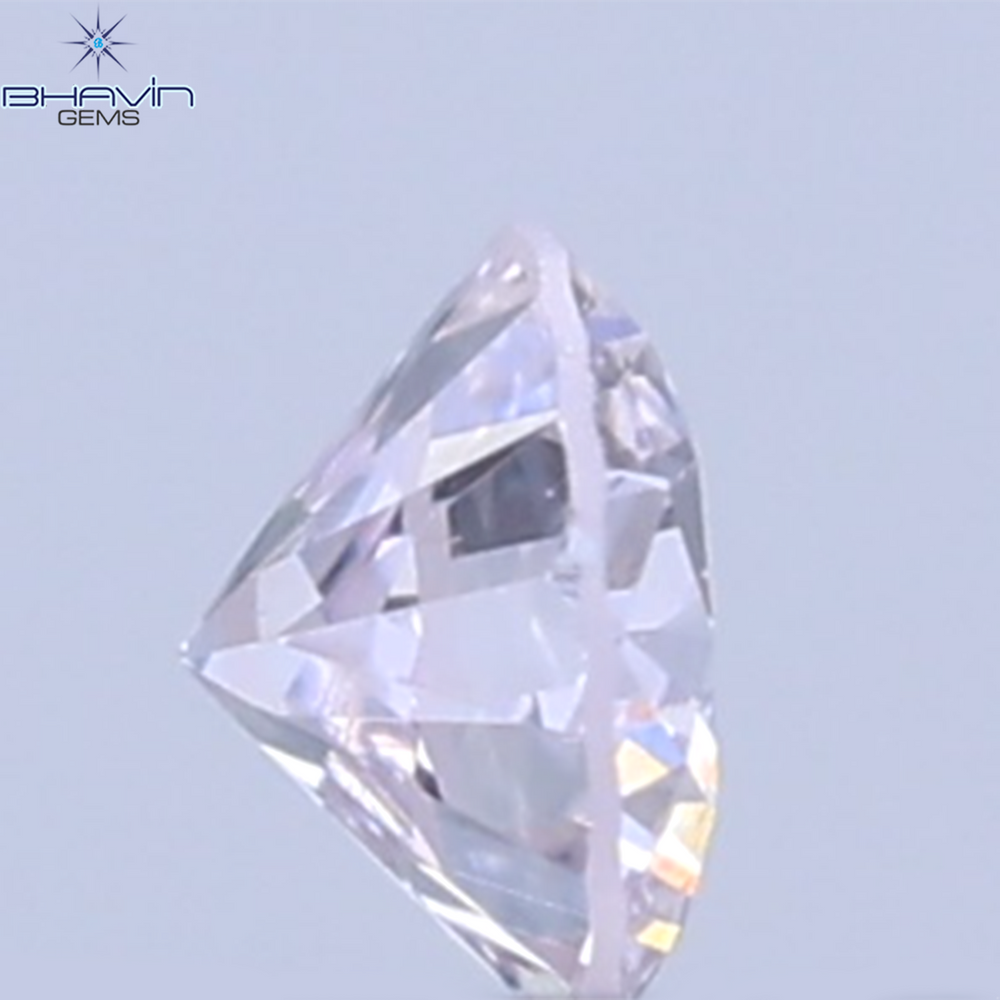 0.26 CT ラウンドシェイプ 天然ダイヤモンド ピンクカラー VS1 クラリティ (4.10 MM)