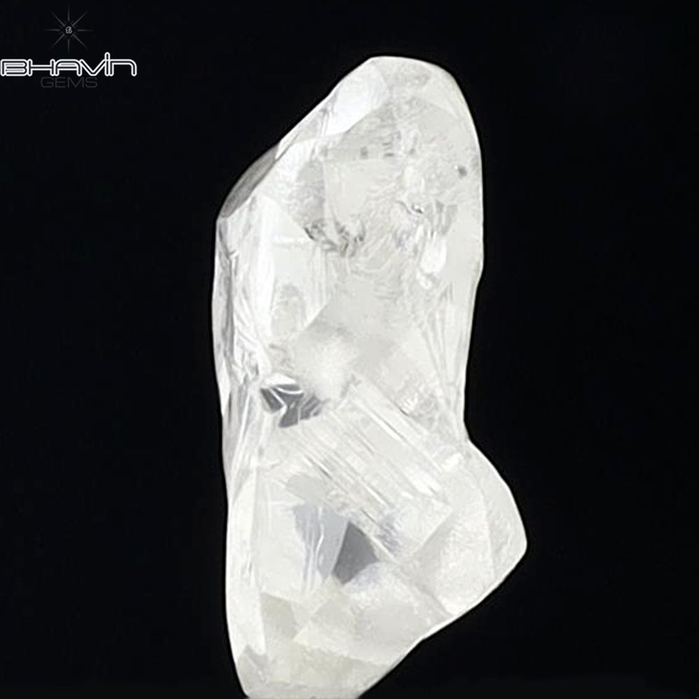 1.09 CT Rough Shape Natural Diamond White Color SI1 Clarity (7.91 MM)