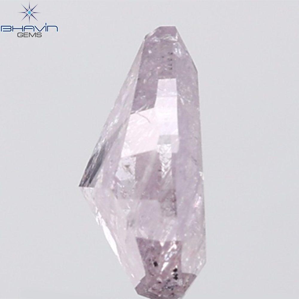 GIA Certified 2.35 CT Pear Diamond Natural Brownish Purplish Pink Color (10.14 MM)