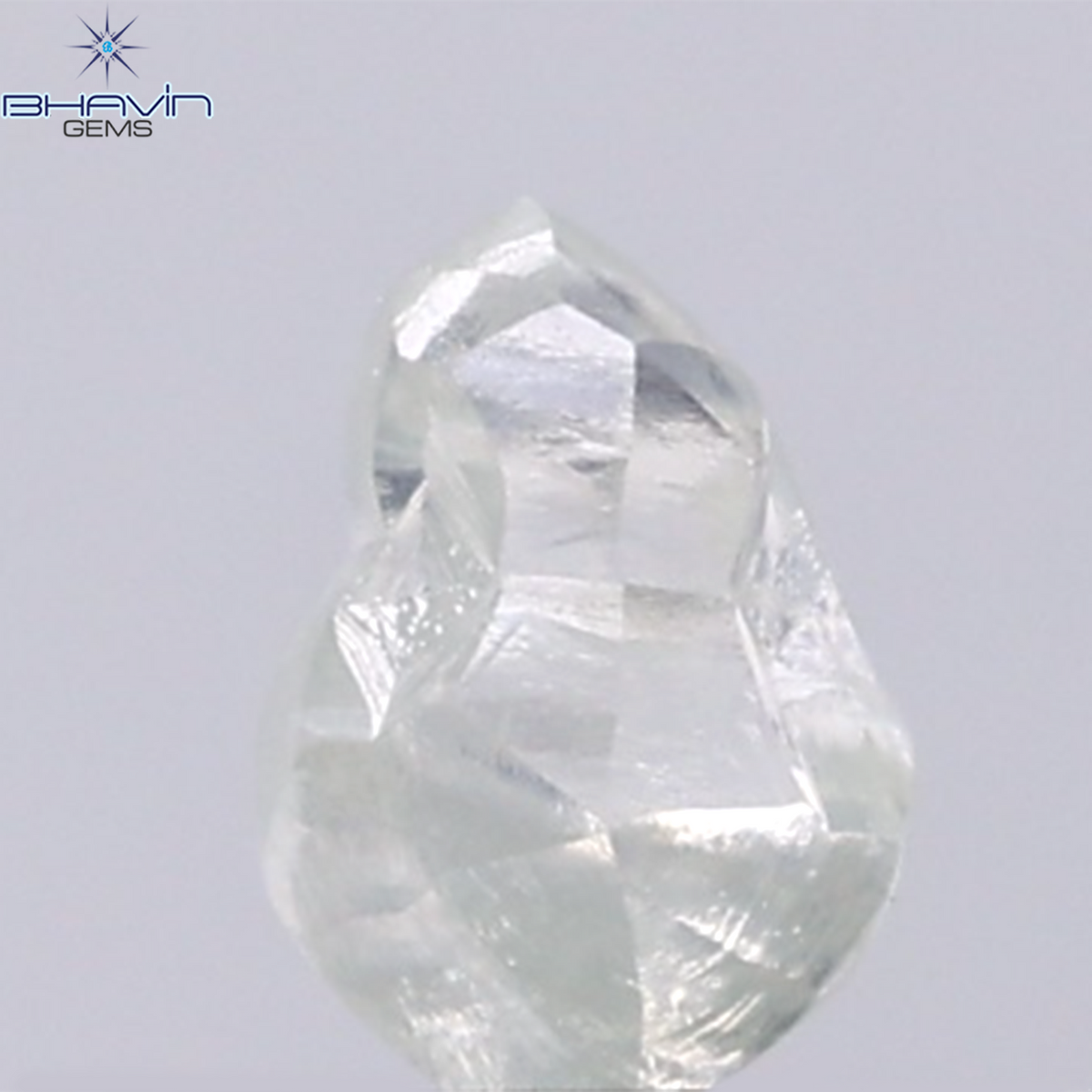 0.99 CT Natural Rough Diamond Green Color Clarity VS (6.31 MM)