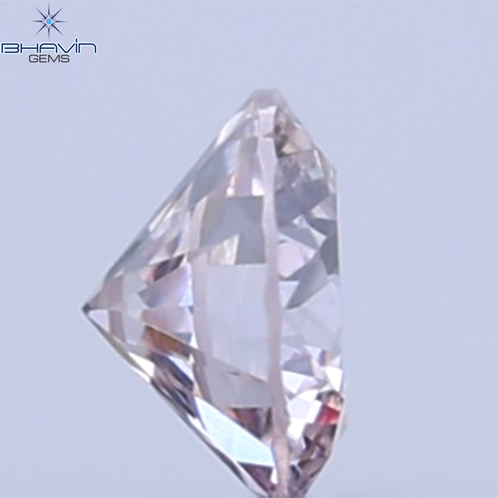 0.05 CT Natural Round Diamond Pink Color Clarity VS (2.3 MM)