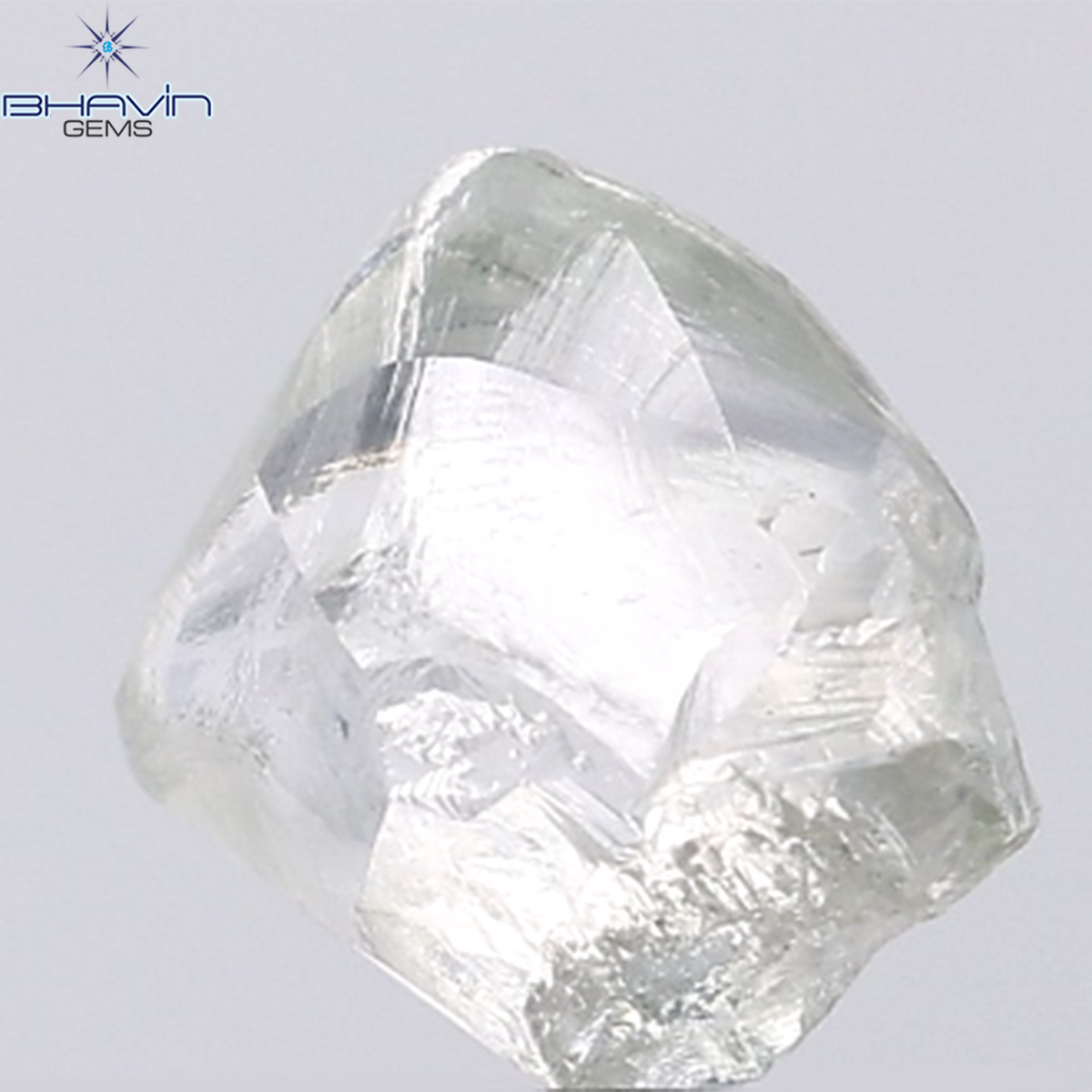 1.51 CT Natural Rough Diamond Green Color Clarity VS (8.42 MM)