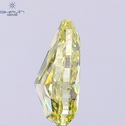 0.55 CT Natural Pear Diamond Intense Yellow Color Clarity VS2 (6.50 MM)