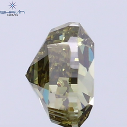0.41 CT Natural Heart Diamond Green (Chameleon) Color Clarity VS2 (4.52 MM)