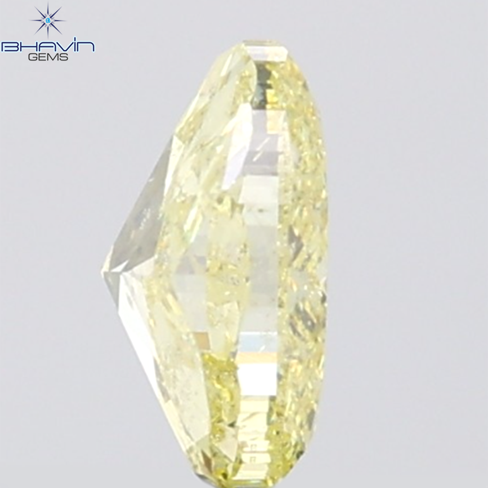 GIA認定 1.27 CT クッションダイヤモンド イエローカラー 天然ダイヤモンド VS1 クラリティ (5.97 MM)