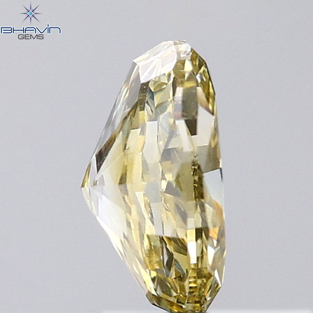 1.00 CT Oval Shape Natural Diamond Orange Color VS2 Clarity (7.07 MM)