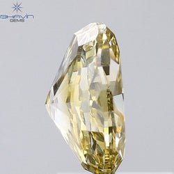 1.00 CT Oval Shape Natural Diamond Orange Color VS2 Clarity (7.07 MM)