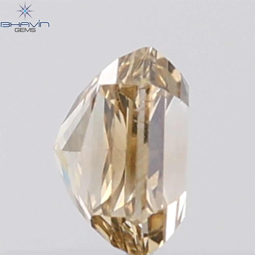 1.02 CT Radiant Natural Brown Diamond VS2 Clarity (5.61 MM)