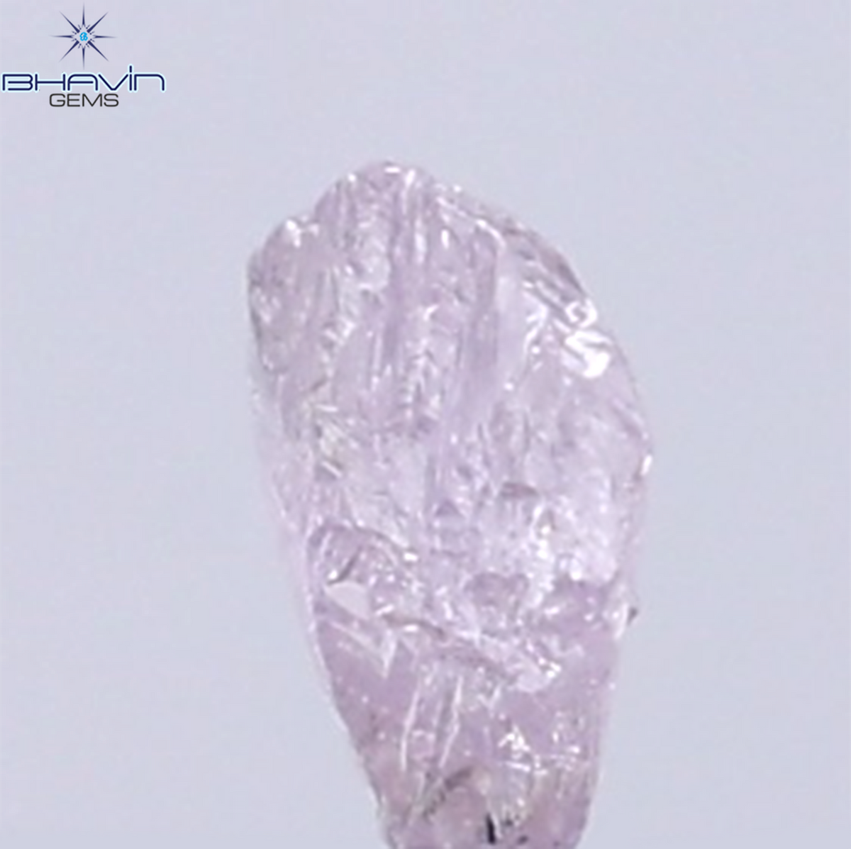 0.15 CT Natural Rough Diamond Pink Color Clarity SI (3.89 MM)