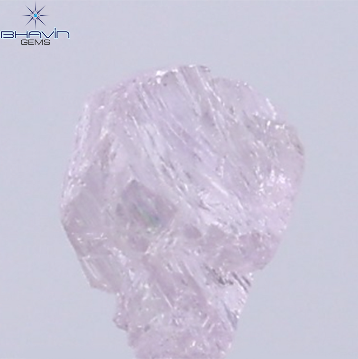 0.22 CT Natural Rough Diamond Pink Color Clarity VS (4.56 MM)