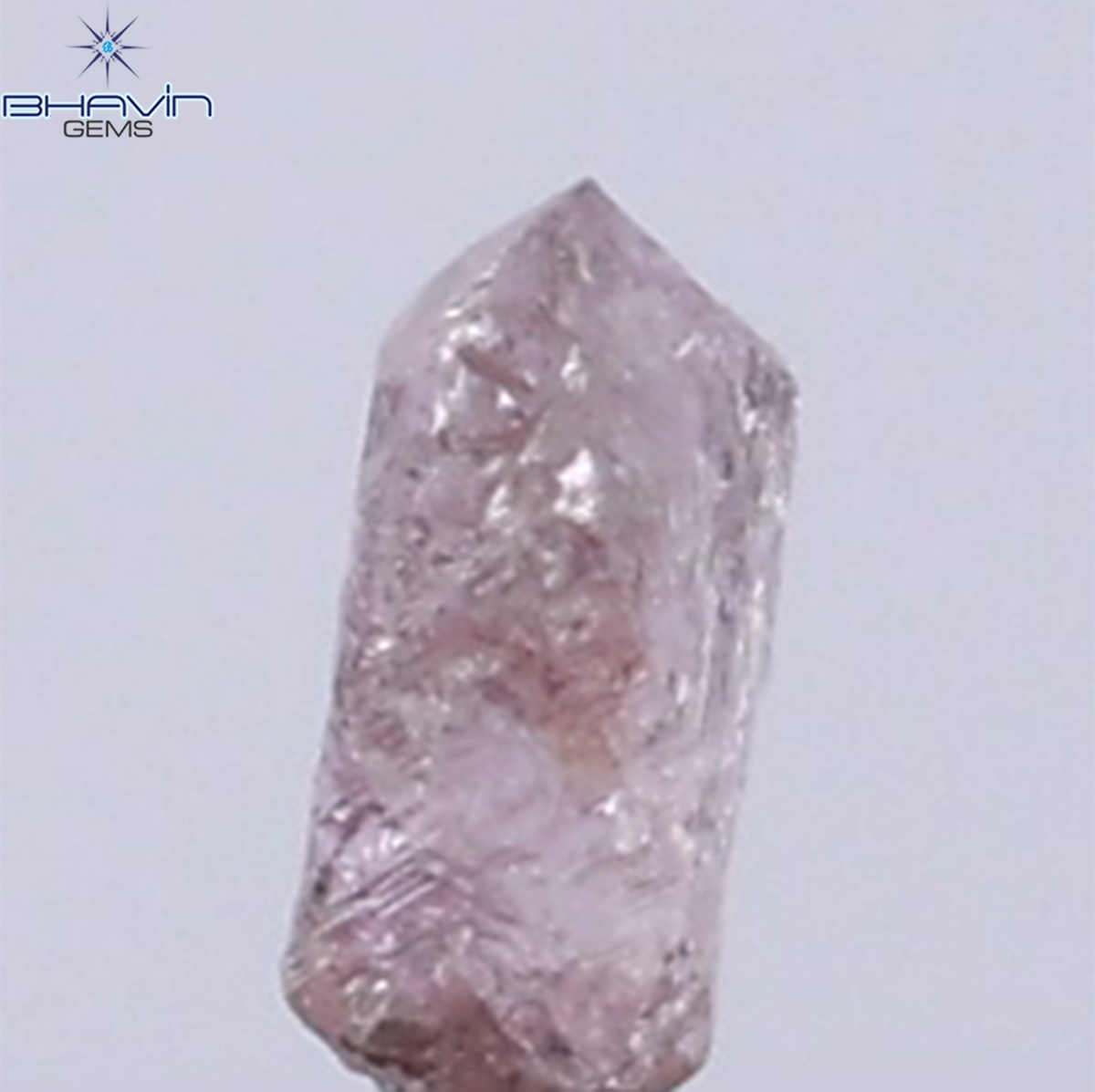 0.16 CT Natural Rough Diamond Pink Color Clarity SI (4.05 MM)